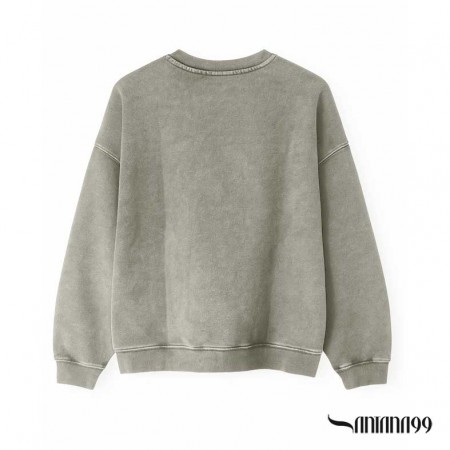 Sudadera gris cuello redondo
