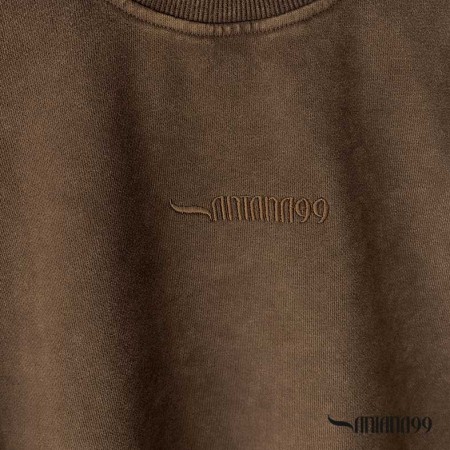 Sudadera marrón casual hombre