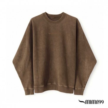 Sudadera marrón efecto lavado