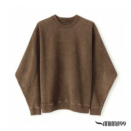 Sudadera marrón efecto lavado
