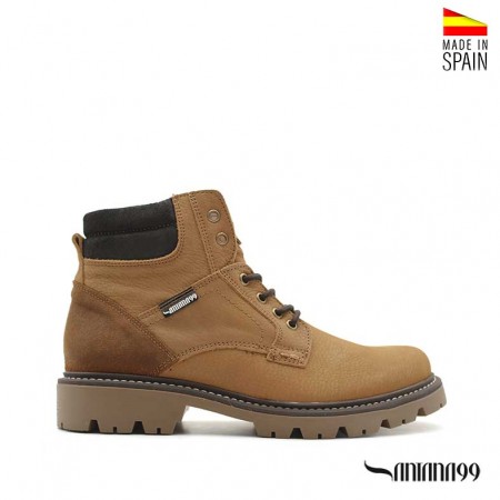 Botas De Piel Camel Hombre