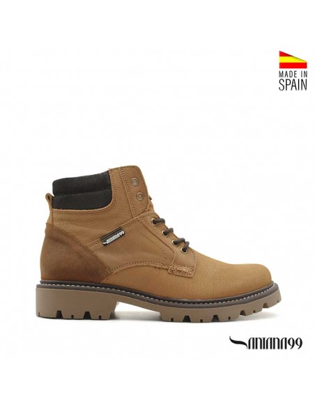 Botas De Piel Camel Hombre
