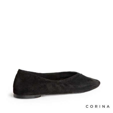 zapato plano negro mujer