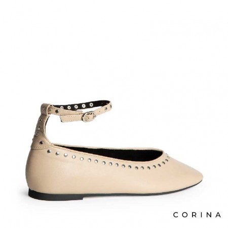 bailarina beige mujer​