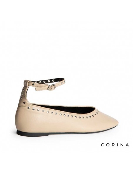 bailarina beige mujer​