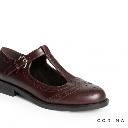 zapatos burdeos mujer