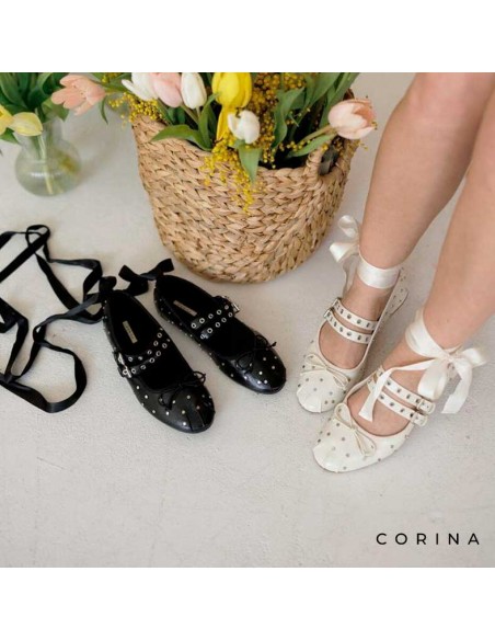 Bailarina atada blanca corina