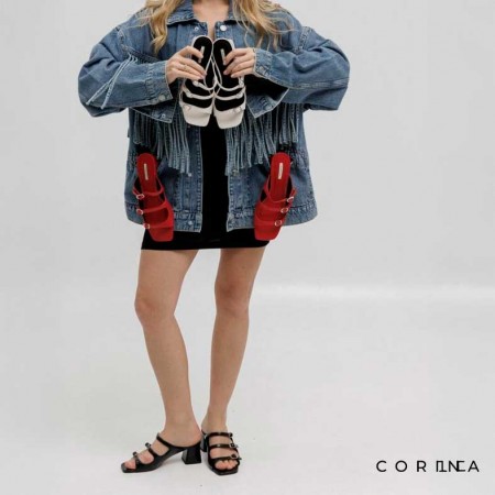 sandalais charol negras colores