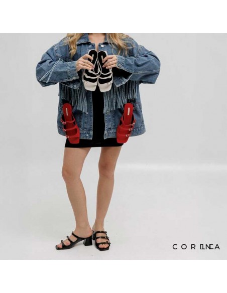 sandalais charol negras colores