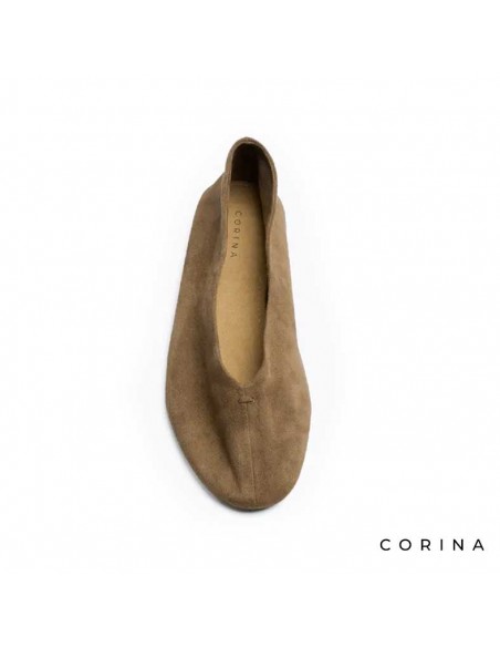 zapatos planos camel