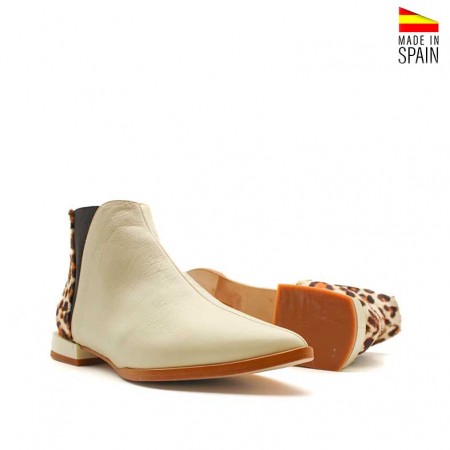 botines piel auténtica