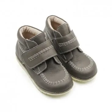 botas grises piel ninos