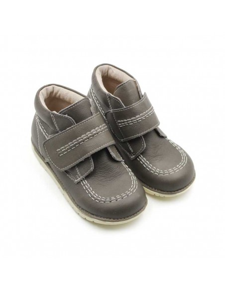 botas grises piel ninos