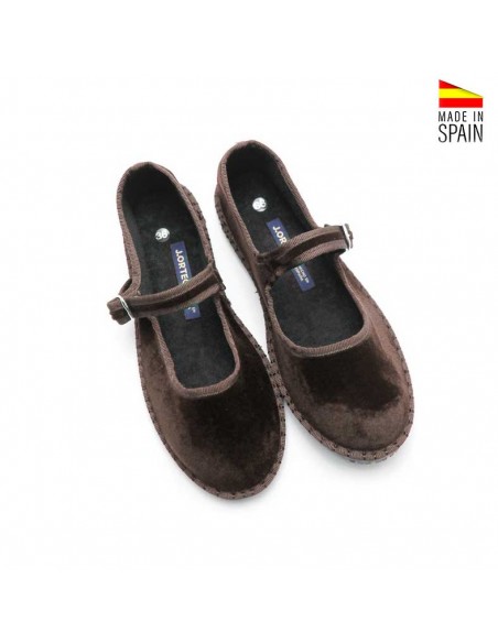 Merceditas marrones para niña