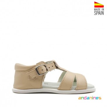 Sandalias niña piel