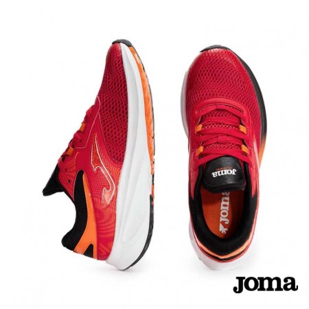 Zapatilla running Joma Active 2506 roja – vista superior y lateral
