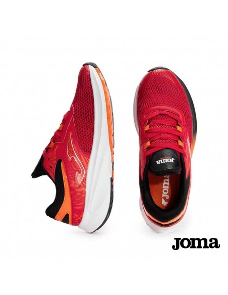Zapatilla running Joma Active 2506 roja – vista superior y lateral