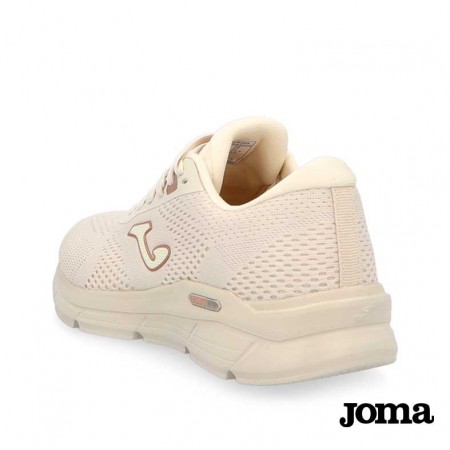 Zapatilla Joma Degass Lady beige – vista trasera del talón