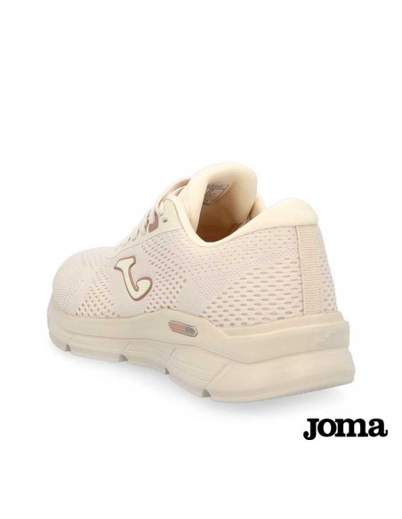 Zapatilla Joma Degass Lady beige – vista trasera del talón