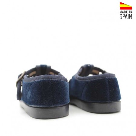 Pepito azul marino suela de goma flexible