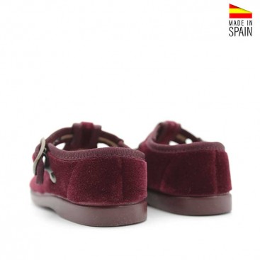 Zapato infantil burdeos estilo pepito