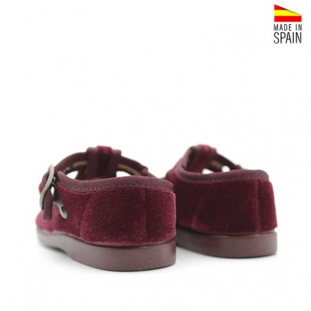 Zapato infantil burdeos estilo pepito
