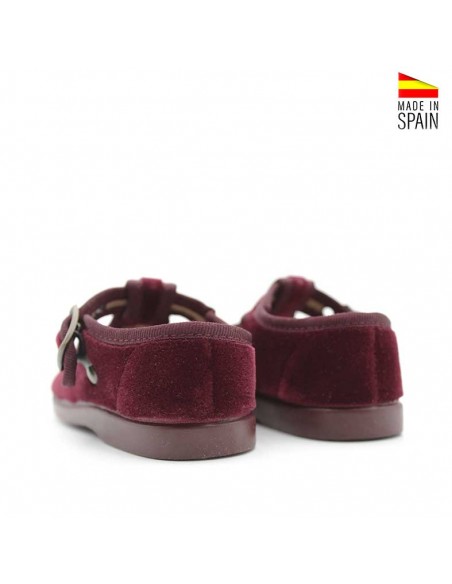 Zapato infantil burdeos estilo pepito