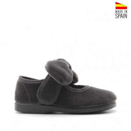zapato niña gris Condiz vista lateral