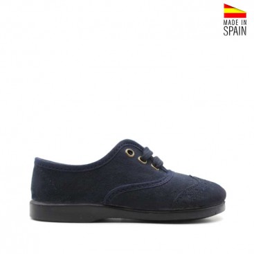 blucher marino niño textil suave