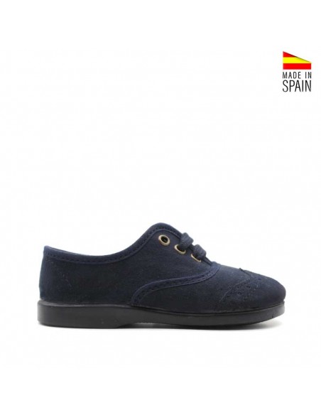 blucher marino niño textil suave