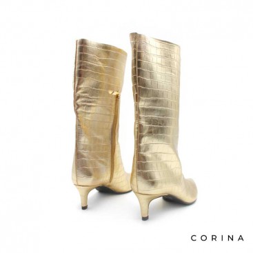 Bota mujer dorada Corina