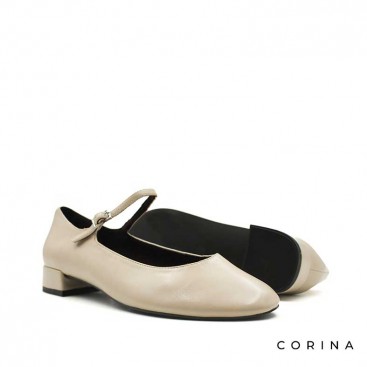 merceditas tacon bajo beige