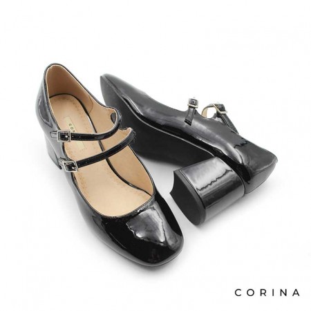 zapato negro charol mujer