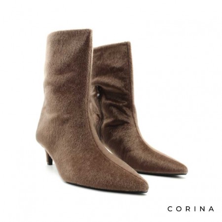 botines marrones tacon fino​