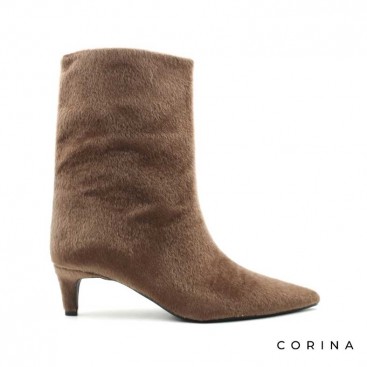 botin marron tacon fino​