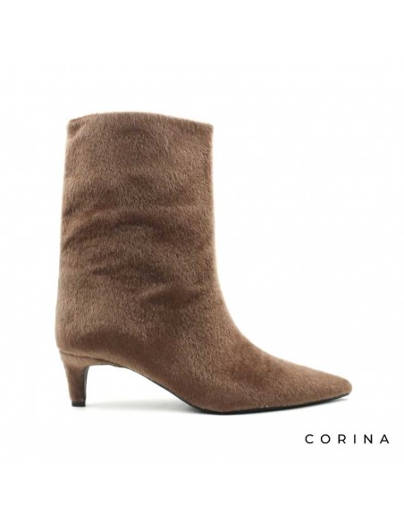 botin marron tacon fino​