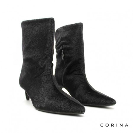 botin negro tacon fino​