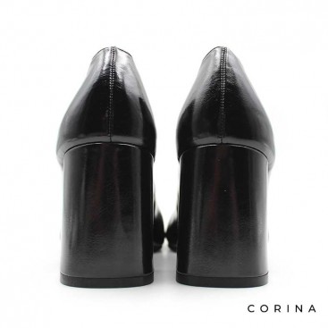 zapato tacon ancho negro​