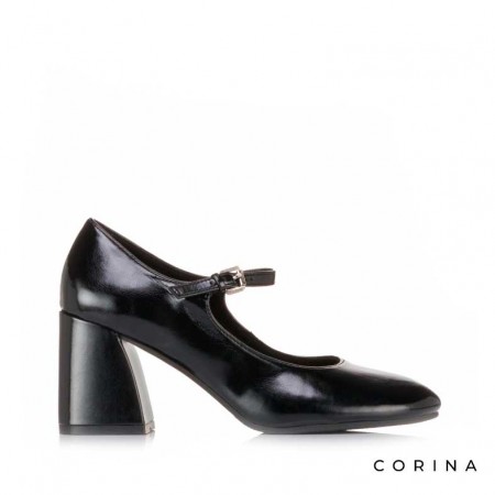 zapato mary jane tacón negro