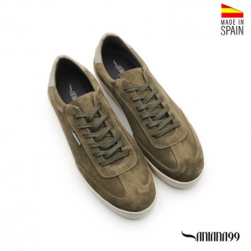 zapatilla casual serraje hombre