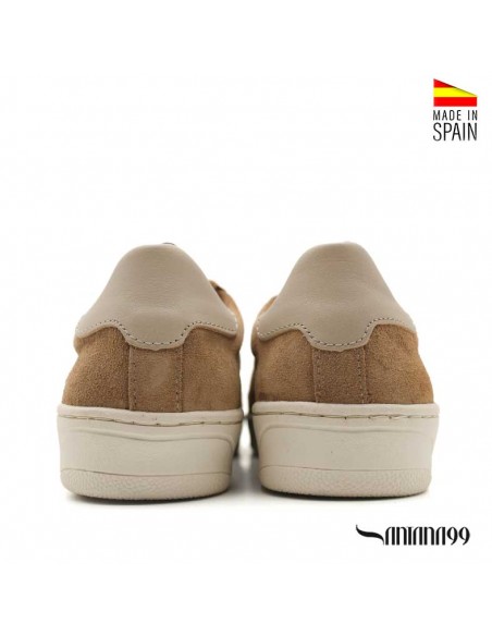 zapatilla marrón claro hombre