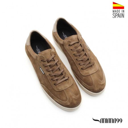 zapatillas casual de piel hombre