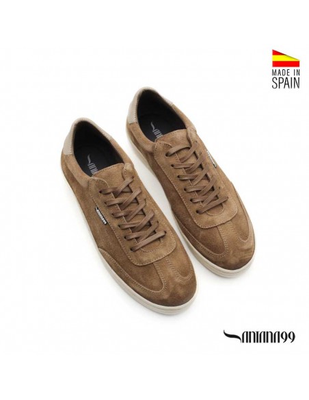 zapatillas casual de piel hombre