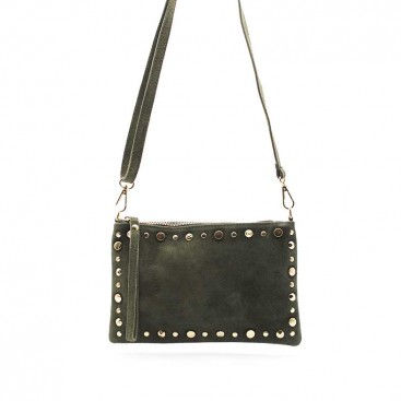 bolsos caqui serraje