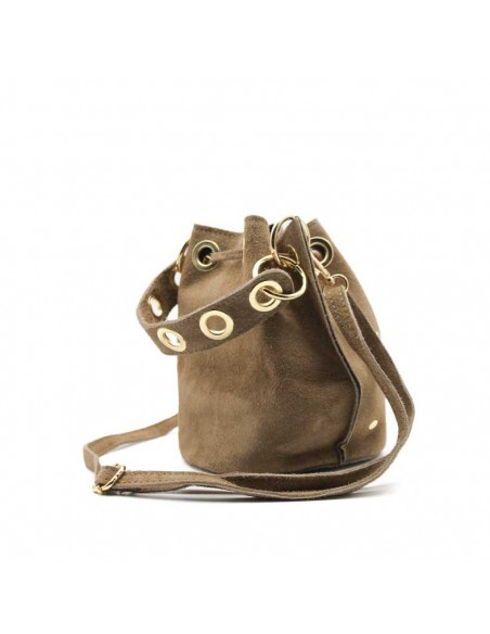 bolso serraje ojales