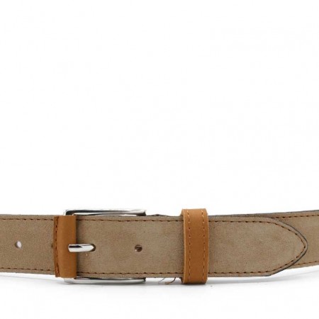 cinturón serraje taupe hombre