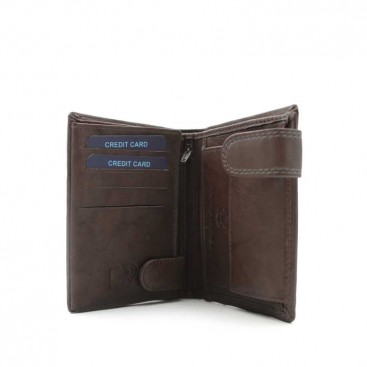 cartera hombre marrón interior