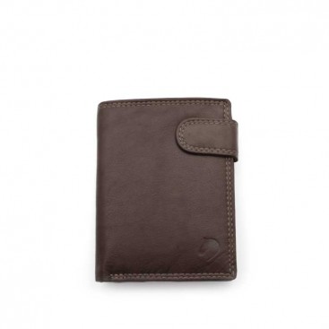 cartera piel marrón hombre