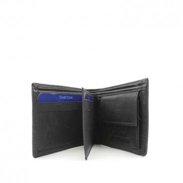 cartera piel negra pequeña