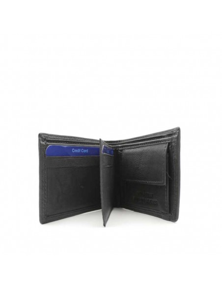 cartera piel negra pequeña